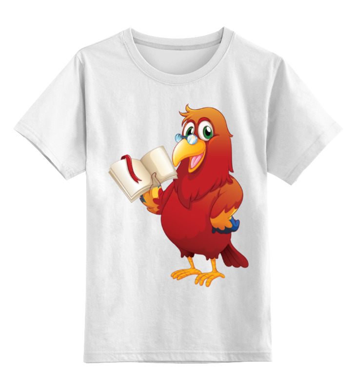 Детская футболка классическая унисекс Printio Мудрый дрозд