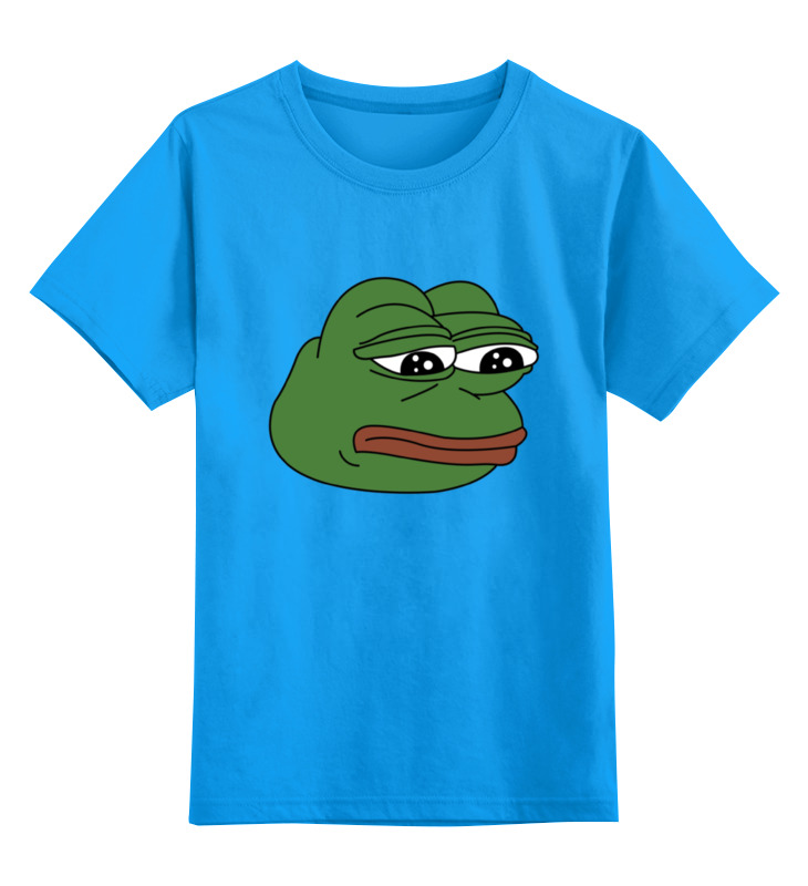 Детская футболка классическая унисекс Printio Грустная лягушка