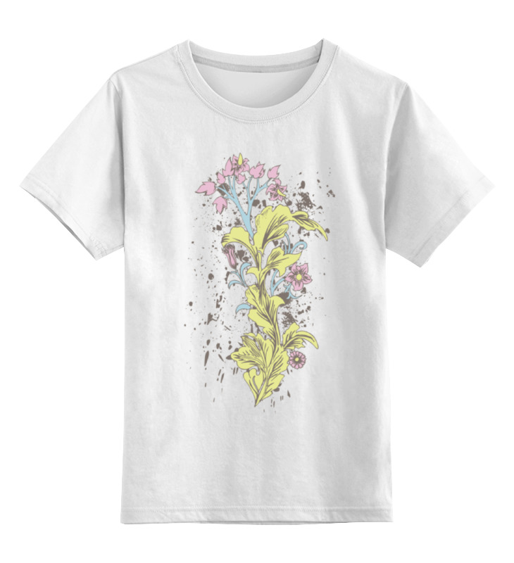 Детская футболка классическая унисекс Printio Цветы