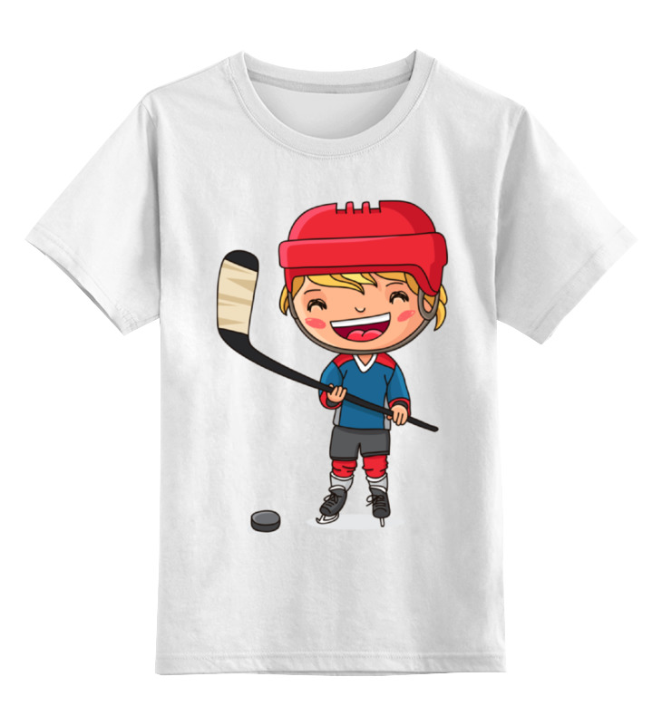 Детская футболка классическая унисекс Printio Хоккеист