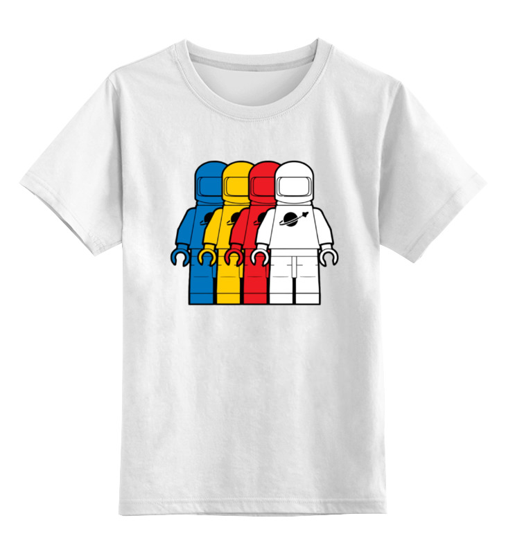Детская футболка классическая унисекс Printio Космонавт лего