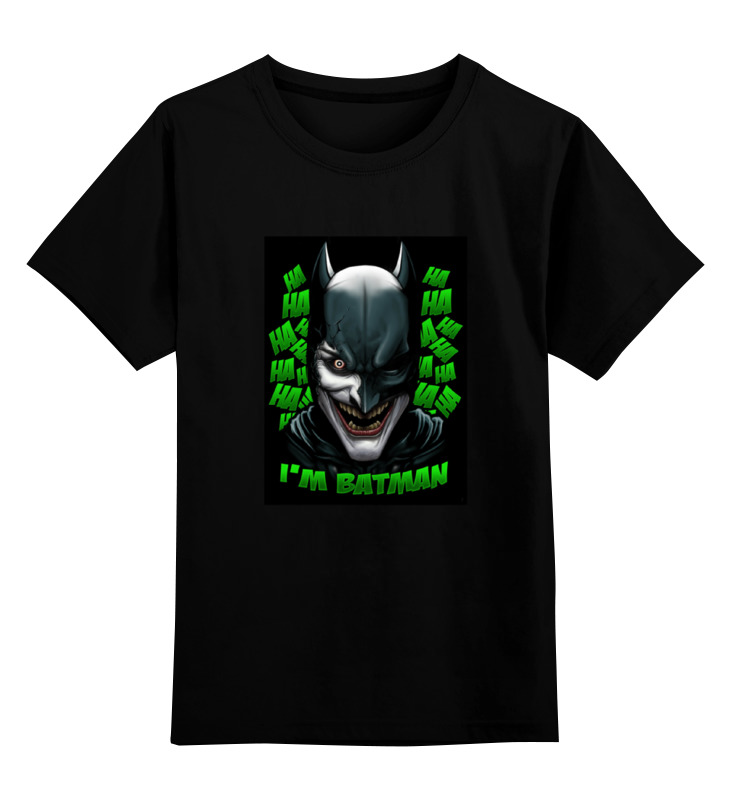 Детская футболка классическая унисекс Printio Бэтмен/джокер