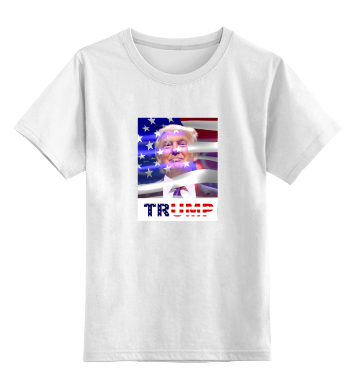 Детская футболка классическая унисекс Printio Президент сша - дональд трамп