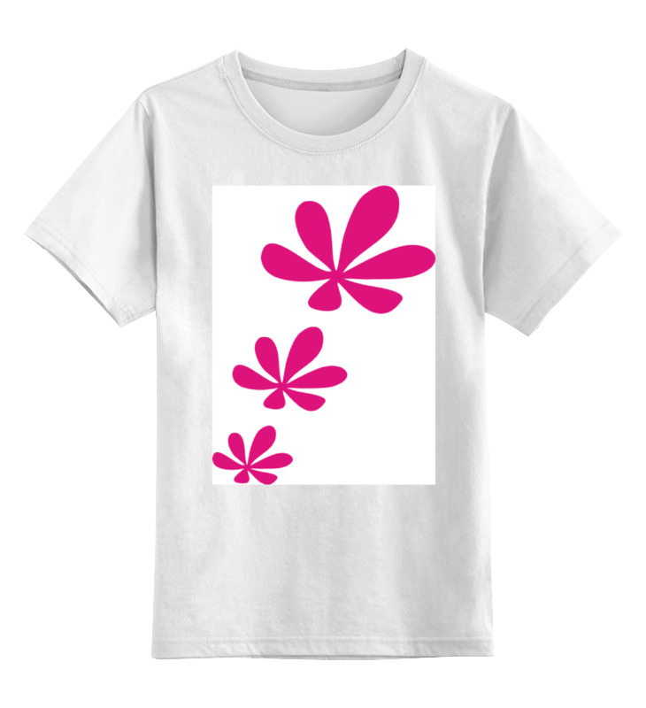 Детская футболка классическая унисекс Printio Розовые цветы