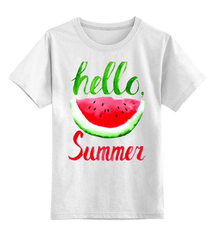 Детская футболка классическая унисекс Printio Hello summer