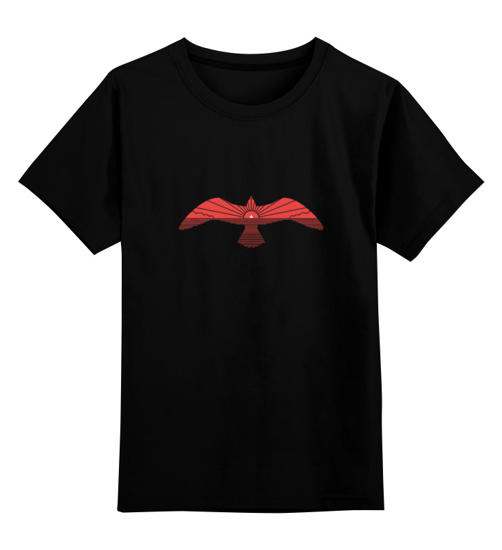 Детская футболка классическая унисекс Printio Red bird / красная птица