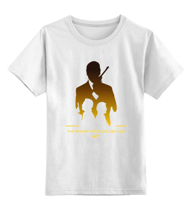 Детская футболка классическая унисекс Printio 007: человек с золотым пистолетом