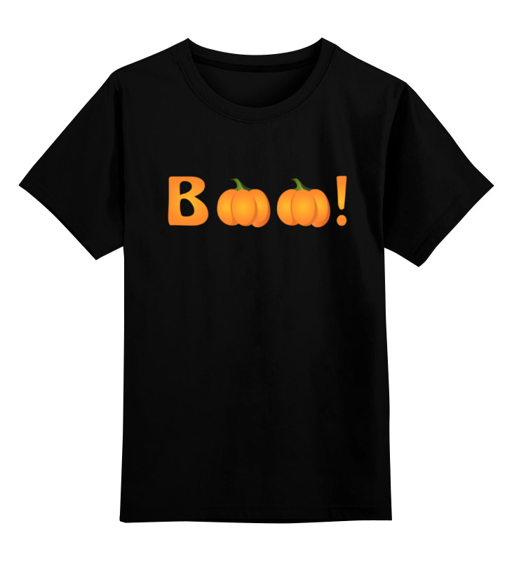 Детская футболка классическая унисекс Printio Halloween boo!