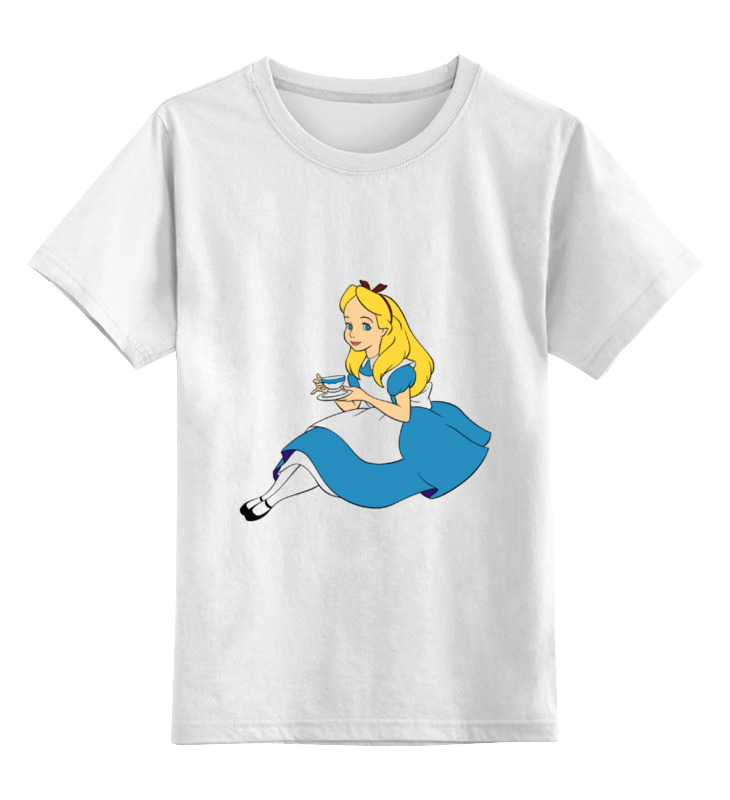 Детская футболка классическая унисекс Printio Алиса