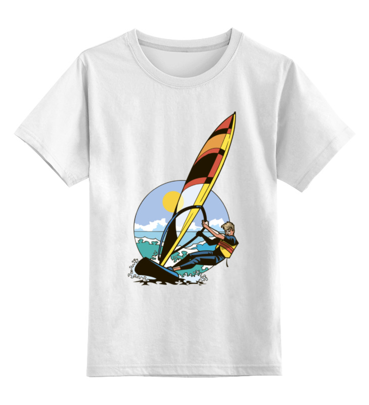 Детская футболка классическая унисекс Printio Спортсмен..отдых...пляж..море