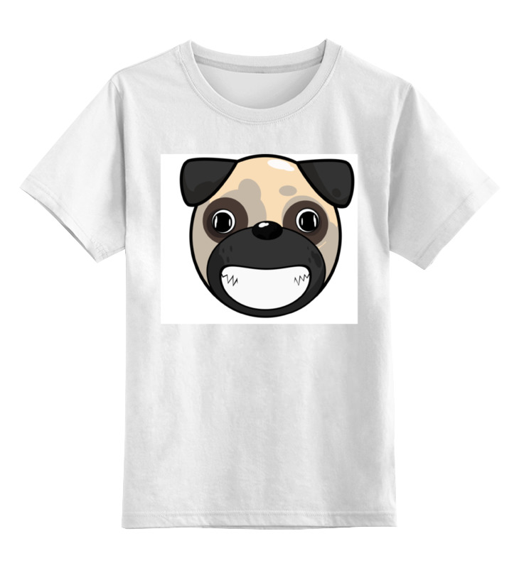 Детская футболка классическая унисекс Printio Улыбающаяся собака