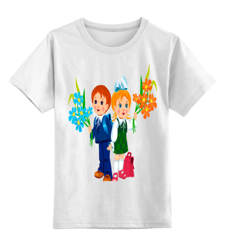 Детская футболка классическая унисекс Printio День знаний.школа.дети.1 сентября
