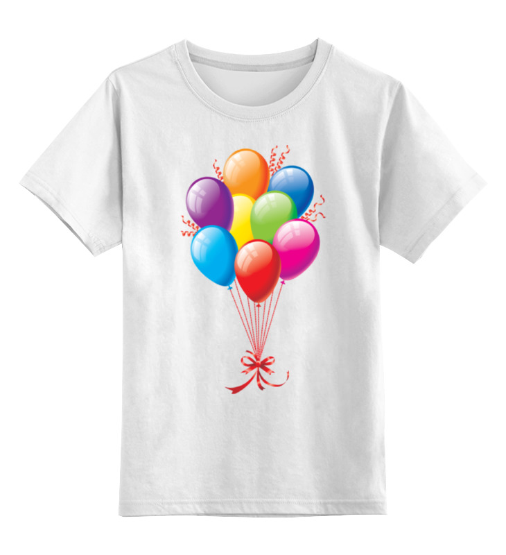 Детская футболка классическая унисекс Printio Воздушные шарики