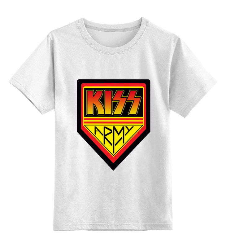 Детская футболка классическая унисекс Printio Kiss army