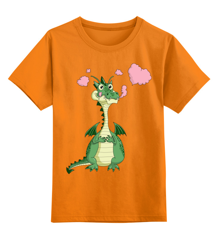 Детская футболка классическая унисекс Printio Дракон