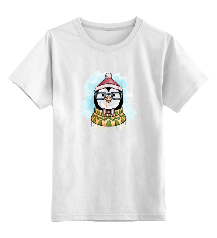 Детская футболка классическая унисекс Printio Счастливый пингвиненок