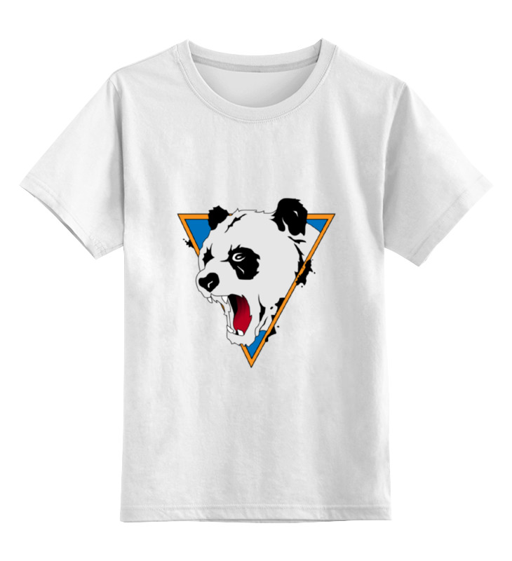 Детская футболка классическая унисекс Printio Злая панда