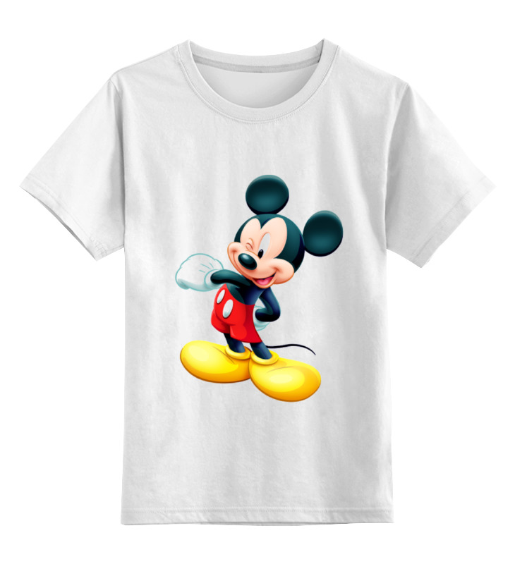 Детская футболка классическая унисекс Printio Микки маус