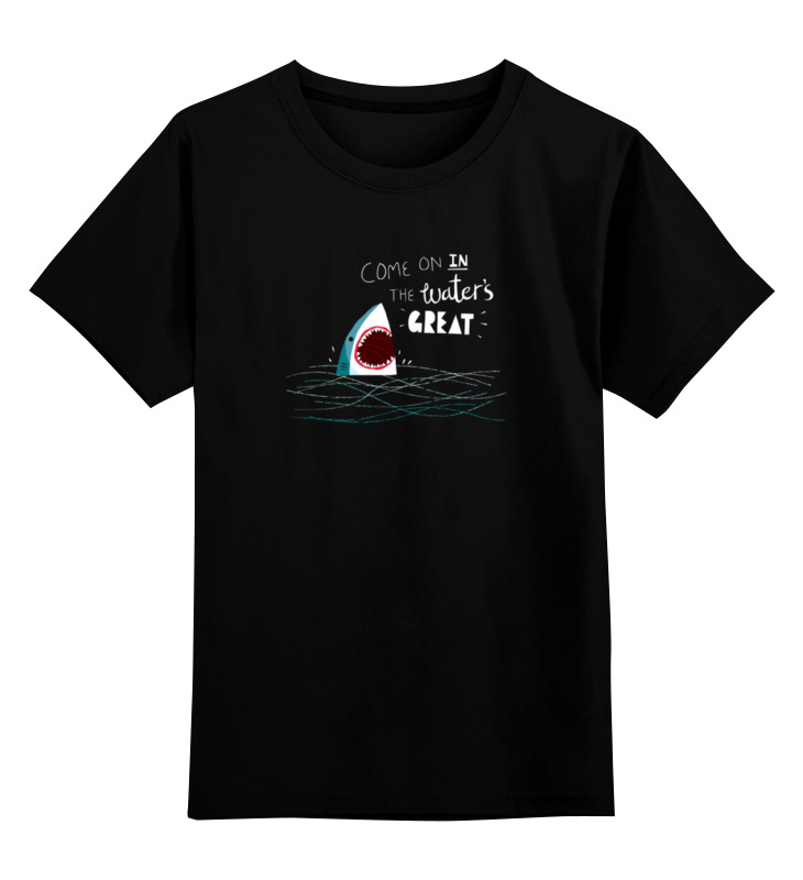 Детская футболка классическая унисекс Printio Левая акула