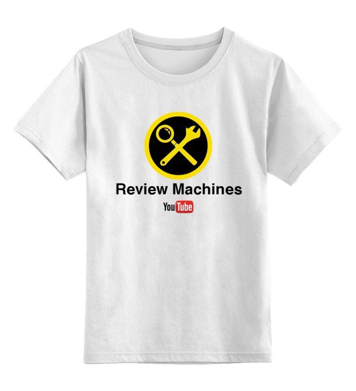 Детская футболка классическая унисекс Printio Review machines