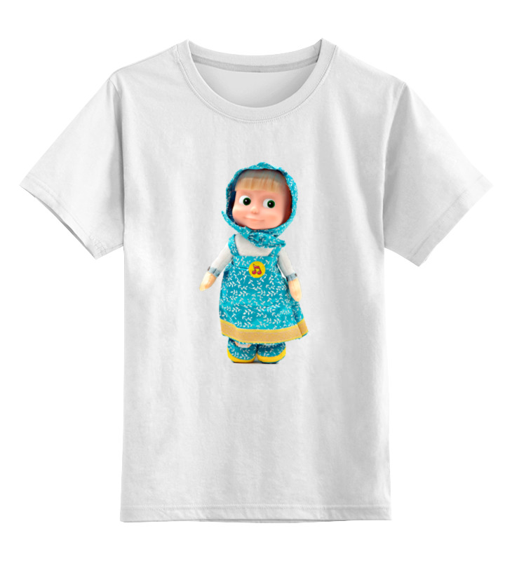Детская футболка классическая унисекс Printio Кукла маша из мульта. смешная озорная. .