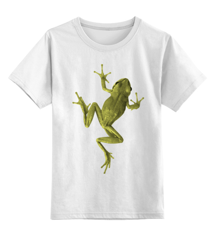 Детская футболка классическая унисекс Printio Лягушка - альпинист