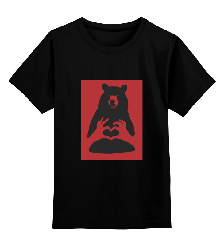 Детская футболка классическая унисекс Printio Русский медведь