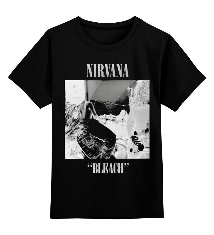 Детская футболка классическая унисекс Printio Nirvana bleach album t-shirt