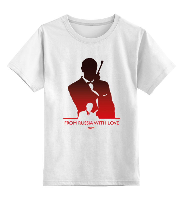Детская футболка классическая унисекс Printio 007: из россии с любовью