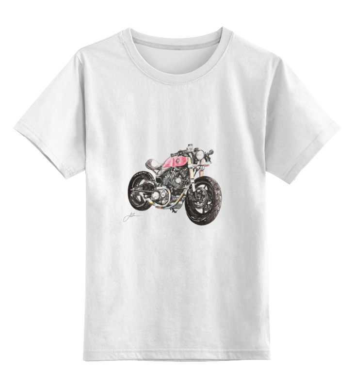 Детская футболка классическая унисекс Printio Мотоцикл