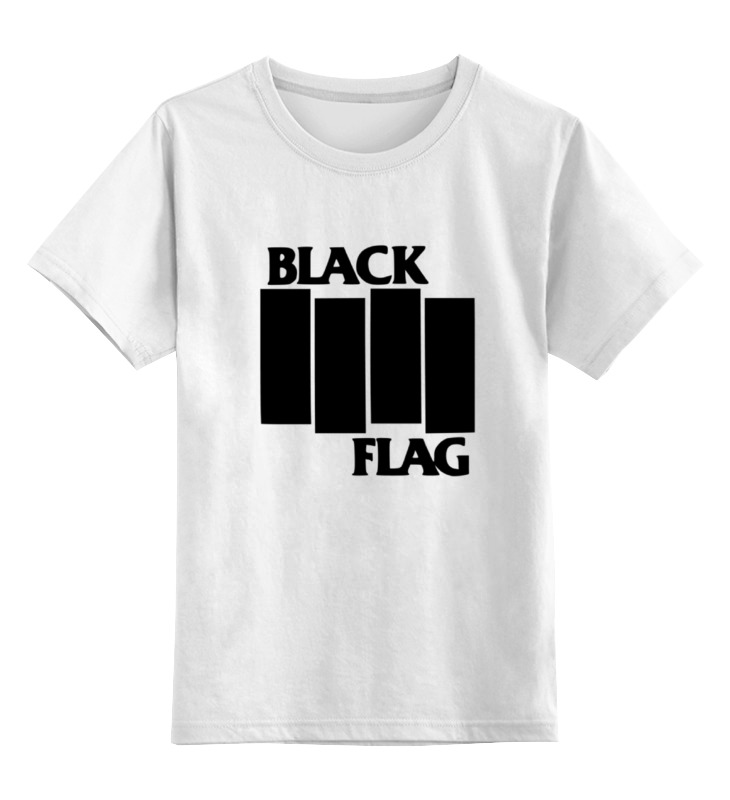 Детская футболка классическая унисекс Printio Black flag