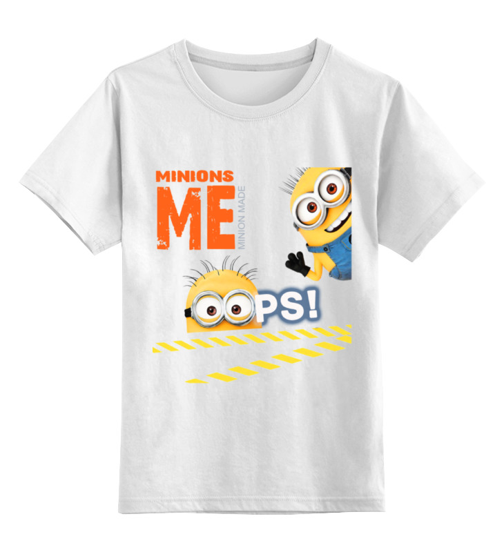 Детская футболка классическая унисекс Printio Oops - миньоны
