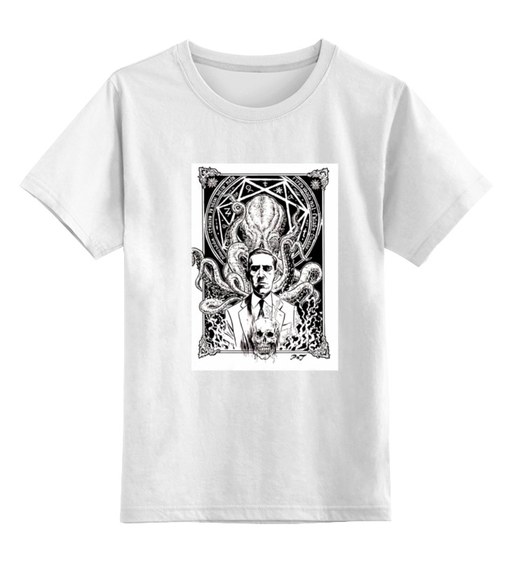 Детская футболка классическая унисекс Printio Howard lovecraft t-shirt