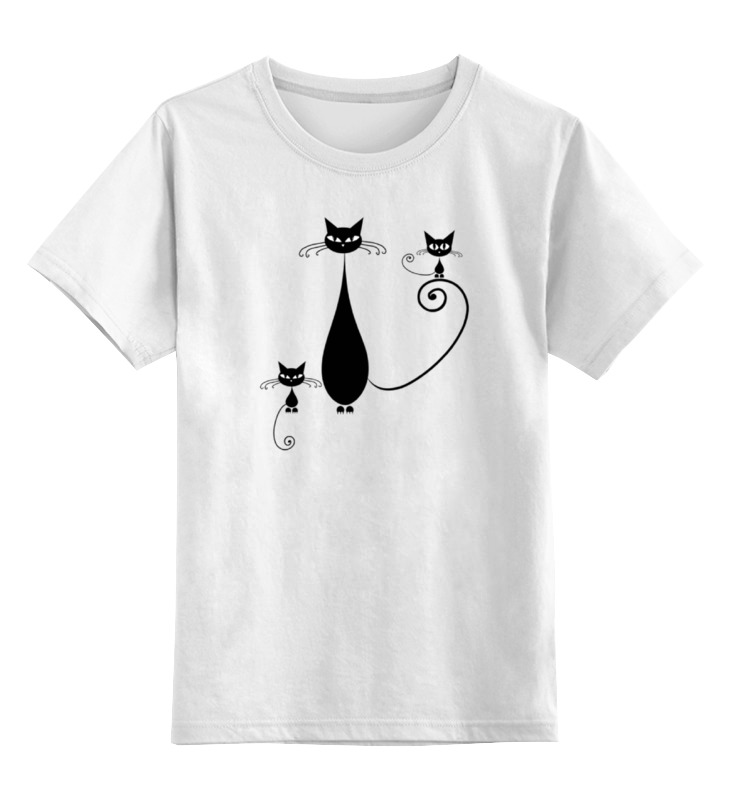 Детская футболка классическая унисекс Printio Кошечки с котятами