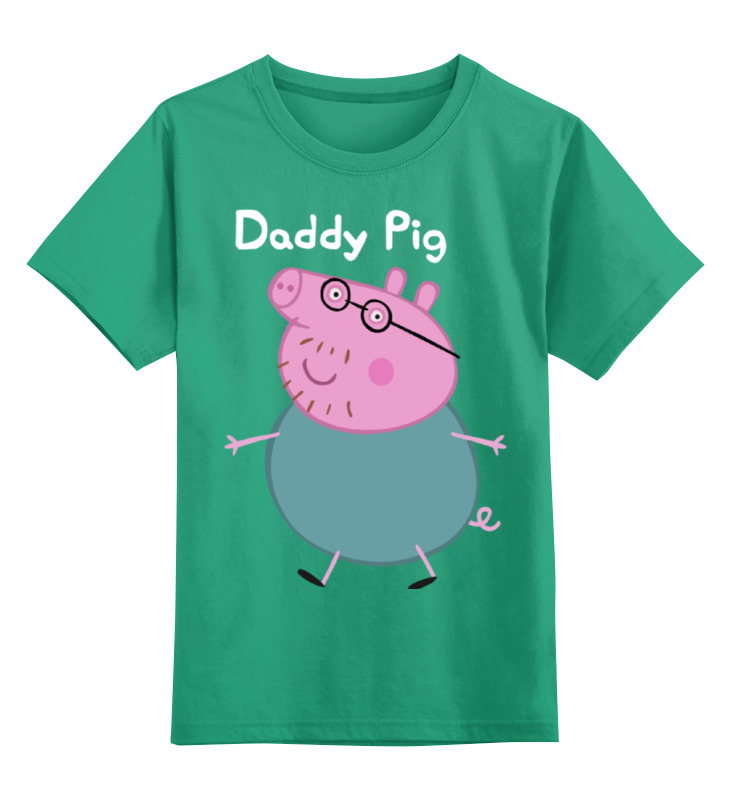 Детская футболка классическая унисекс Printio daddy pig's