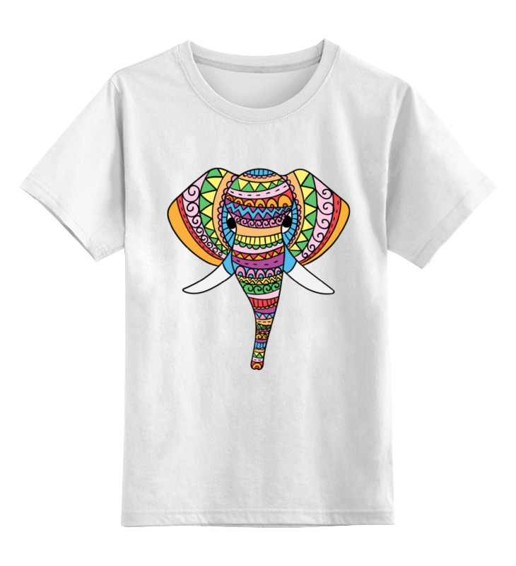 Детская футболка классическая унисекс Printio Индийский слон