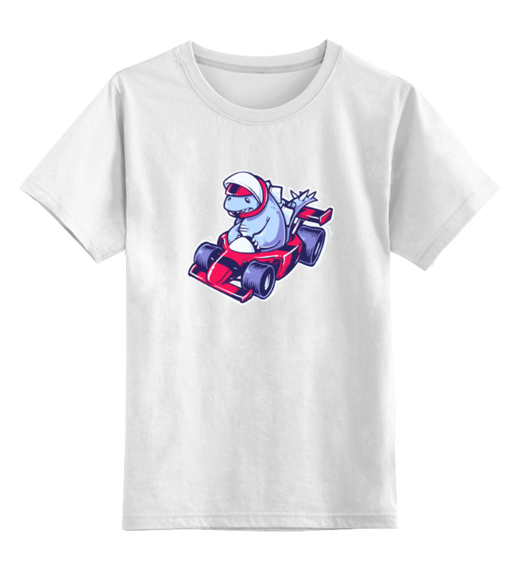 Детская футболка классическая унисекс Printio Динозавр на картинге
