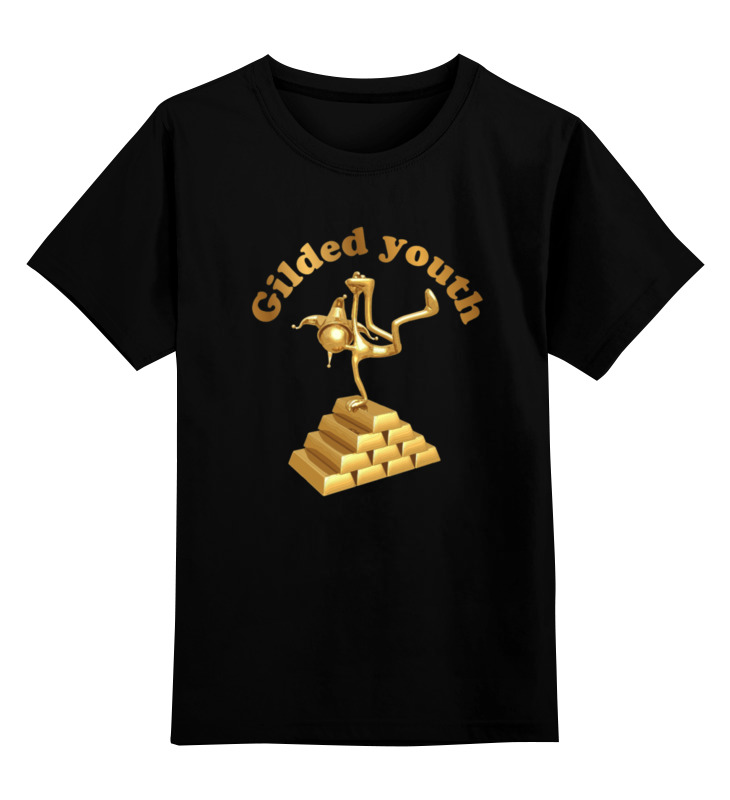 Детская футболка классическая унисекс Printio Золотая молодежь