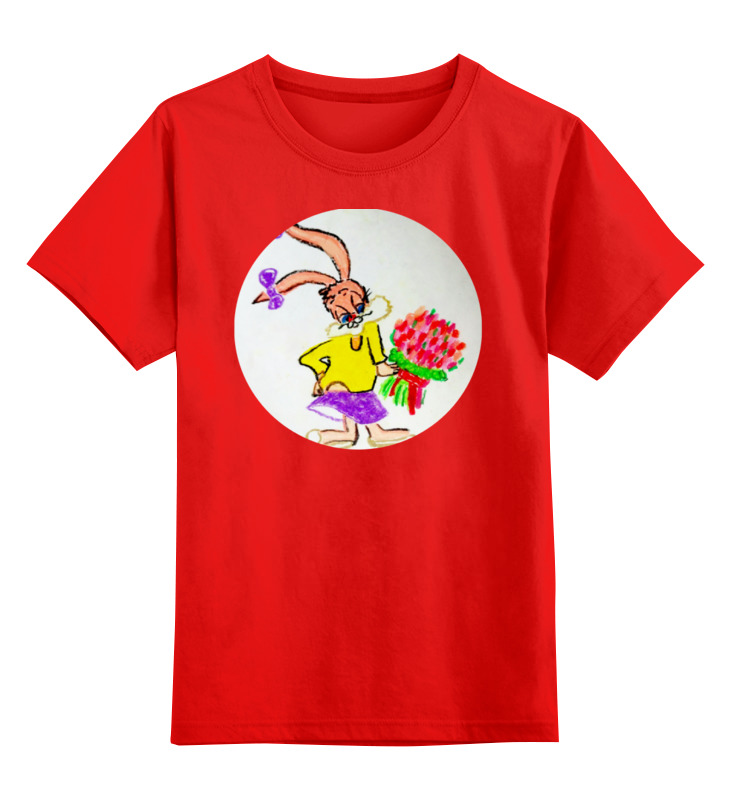 Детская футболка классическая унисекс Printio Зайка