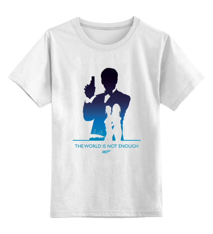 Детская футболка классическая унисекс Printio 007: и целого мира мало