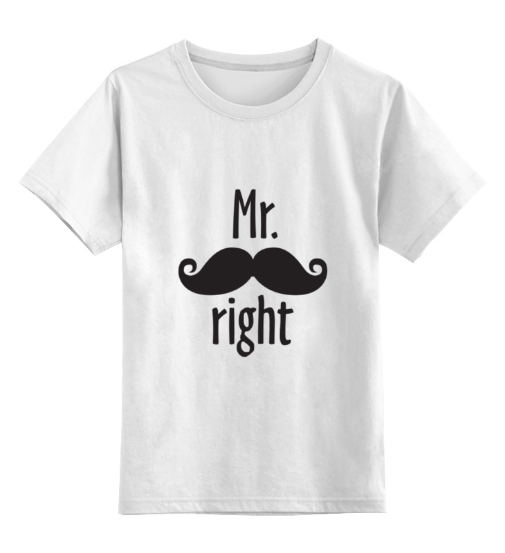 Детская футболка классическая унисекс Printio Mr. right