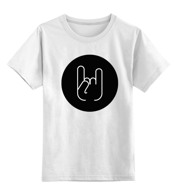 Детская футболка классическая унисекс Printio Иконка с жестом 