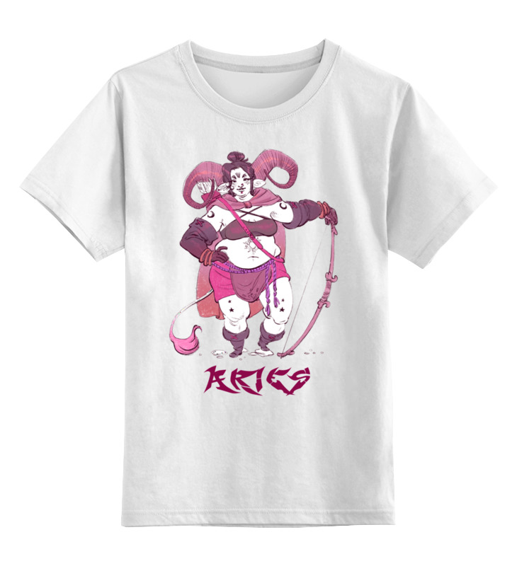Детская футболка классическая унисекс Printio Знак зодиака овен