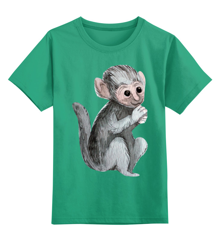 Детская футболка классическая унисекс Printio Покормите обезьянку