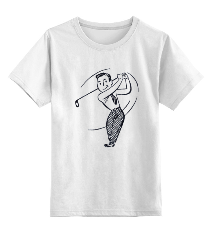 Детская футболка классическая унисекс Printio Keep calm and play golf