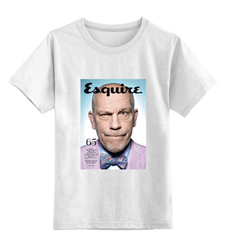 Детская футболка классическая унисекс Printio Esquire /джон малкович