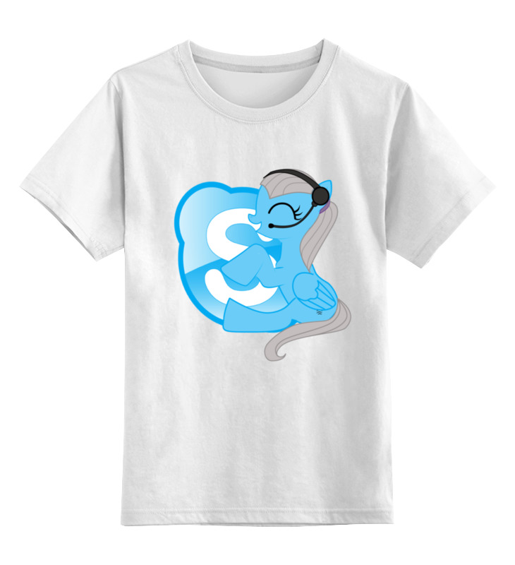 Детская футболка классическая унисекс Printio Pony-skype