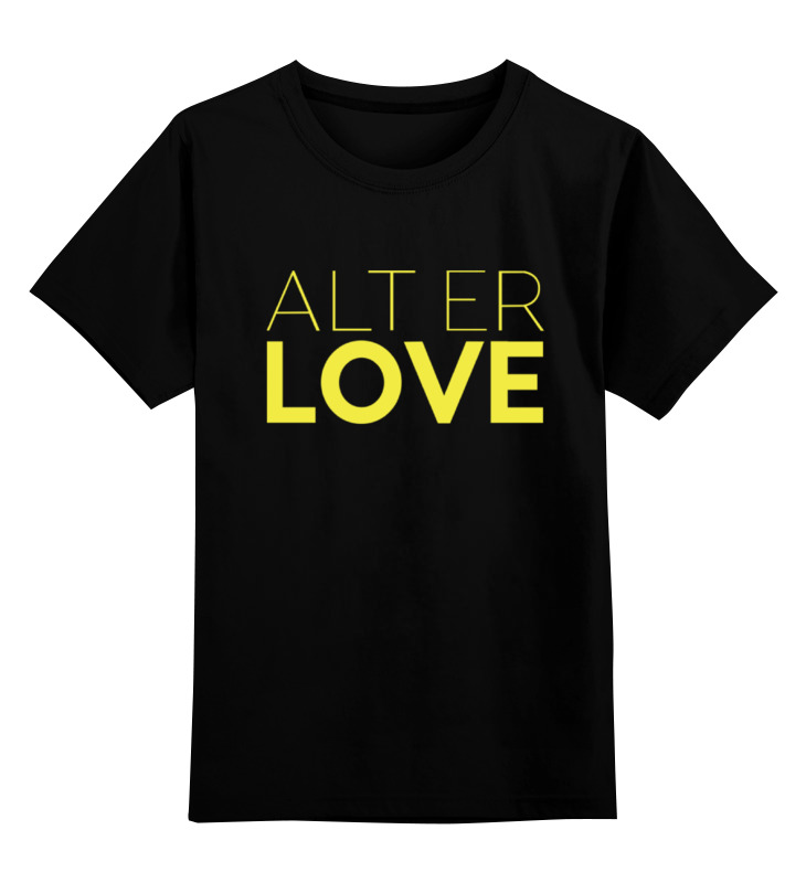 Детская футболка классическая унисекс Printio Alter love