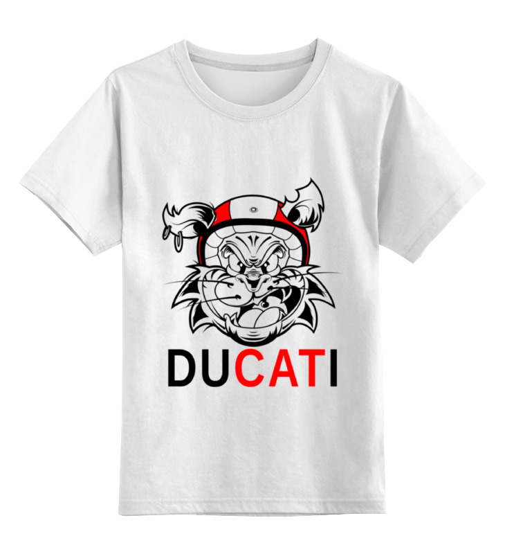 Детская футболка классическая унисекс Printio Ducati