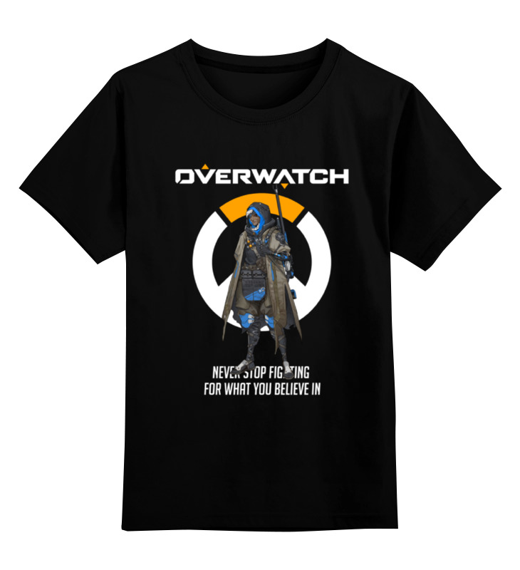Детская футболка классическая унисекс Printio Overwatch. ана